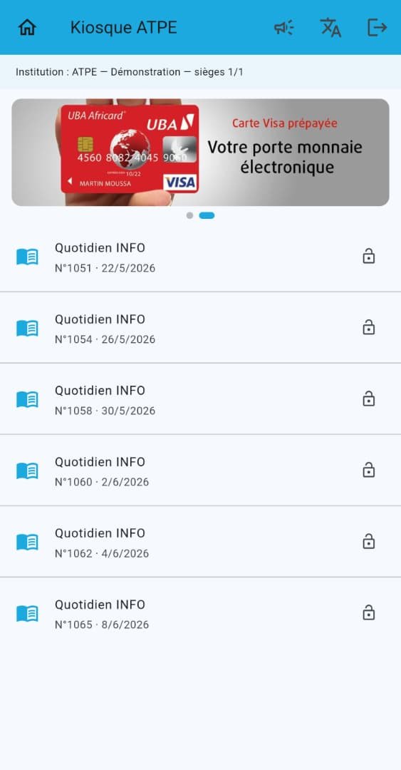 Kiosque — Lecteur d'Infos ATPE